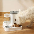 Automatic Pet Feeder with Large Capacity and Water Fountain – Elevated Feeding Station for Cats and Dogs-My Little Pet