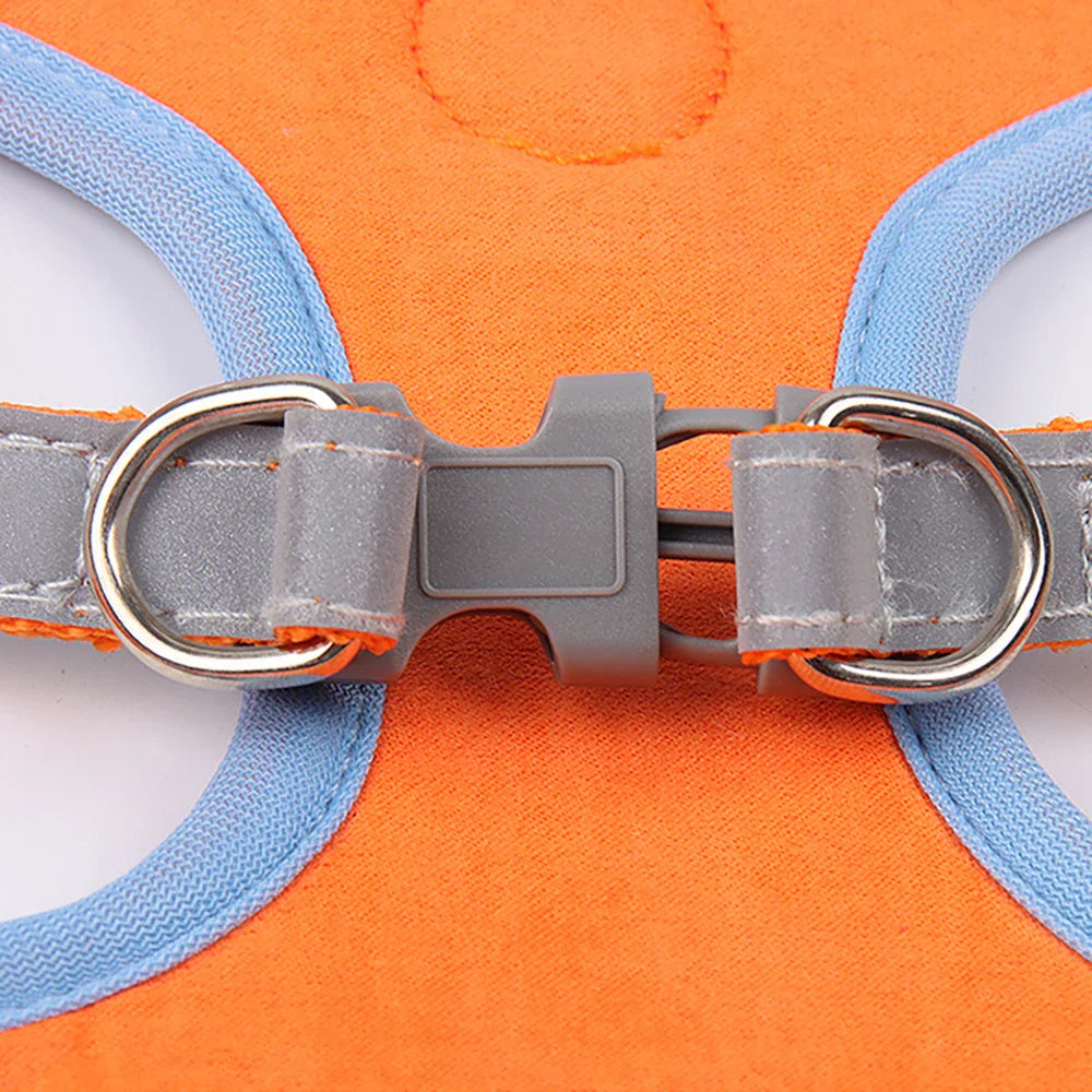 Adjustable Dog Harness & Leash Set – Reflective Vest for Small to Medium Dogs - My Little Pet
