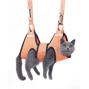 Cat Grooming Hammock - Anti-Scratch Restraint Bag for Trimming & Bathing-My Little Pet