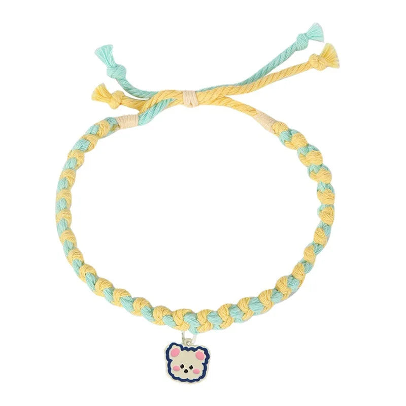 Adjustable Cat Collar with Cute Bear Pendant-My Little Pet