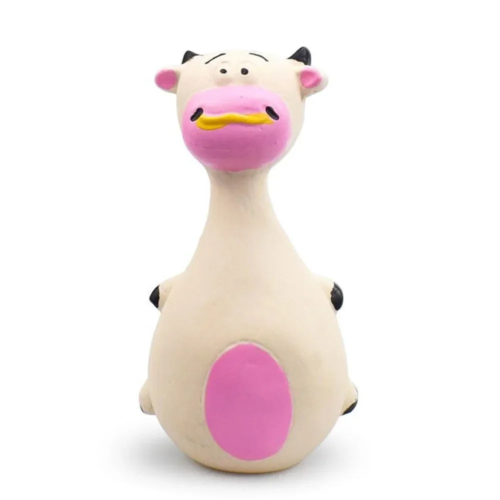 Cute Cartoon Shape Rubber Dog Voice Toy – Teeth Grinding & Training Sound Toy-My Little Pet