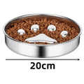 Anti-Choking Slow Feeder Dog Bowl in Stainless Steel-My Little Pet