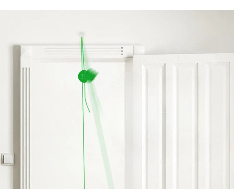 Cat Door Hanging Toy with Elastic Feather and Bell-My Little Pet