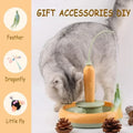 Interactive Feather Cat Toy with 360° Rotating Turntable for Indoor Cats-My Little Pet