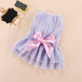 Chic Striped Butterfly Summer Dress for Pets-My Little Pet