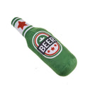 Durable Plush Dog Toy in Beer Bottle Shape - Fun and Safe Teeth Cleaning-My Little Pet