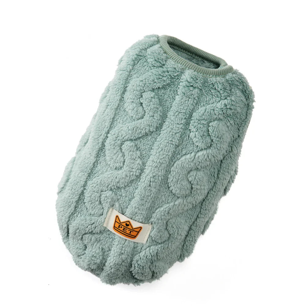 Cozy Fleece Pet Sweater for Small to Medium Dogs and Cats-My Little Pet
