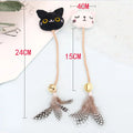 Catnip-Infused Animal-Shaped Cat Toy with Feather and Bell-My Little Pet