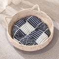 Four Seasons Woven Cat Bed with Removable Cushion-My Little Pet