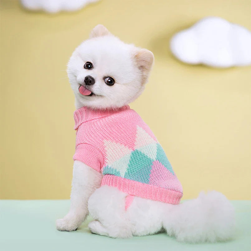 Classic Knit Sweater for Small to Medium Dogs-My Little Pet