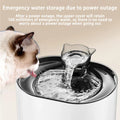 USB Electric Cat Water Fountain with Cat Ear Design and Quiet Pump-My Little Pet