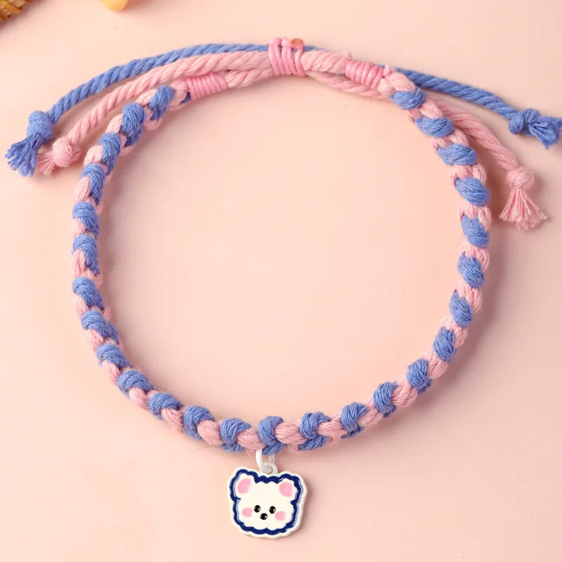 Adjustable Cat Collar with Cute Bear Pendant-My Little Pet