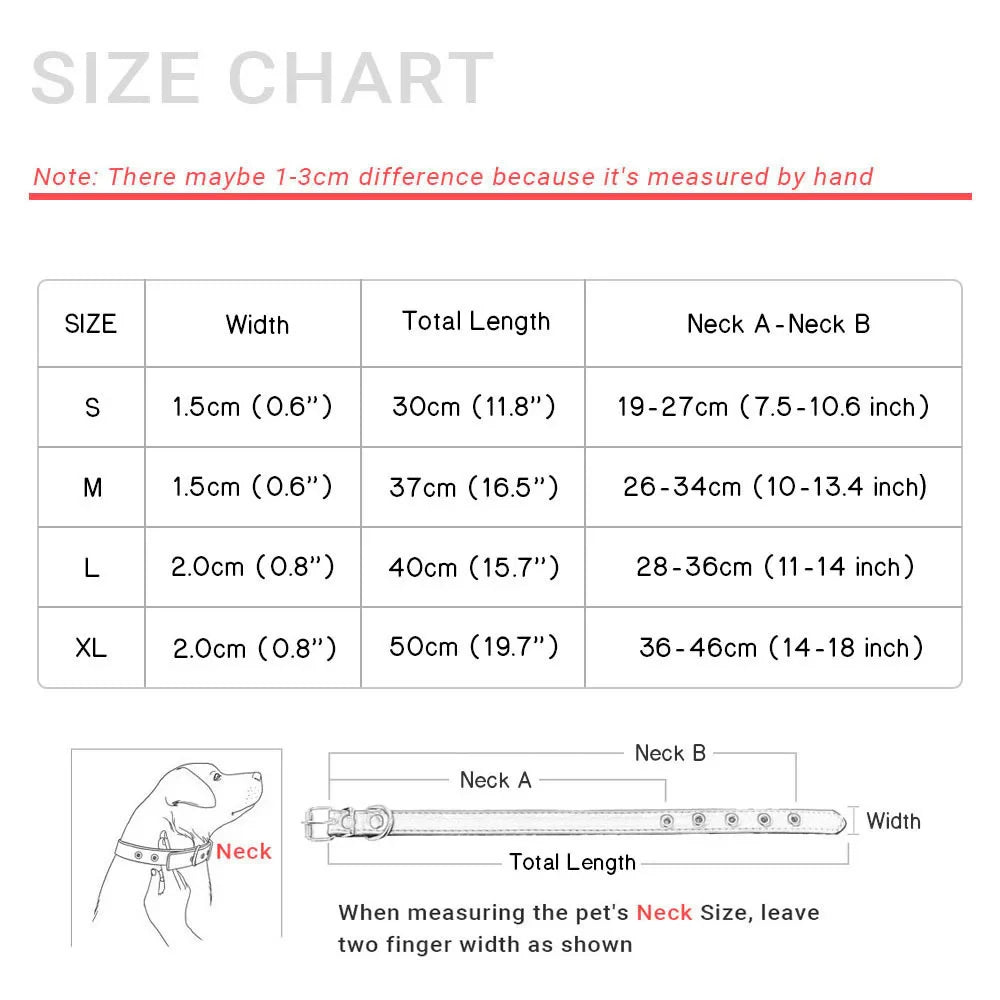 Elegant Rhinestone Leather Pet Collar-My Little Pet