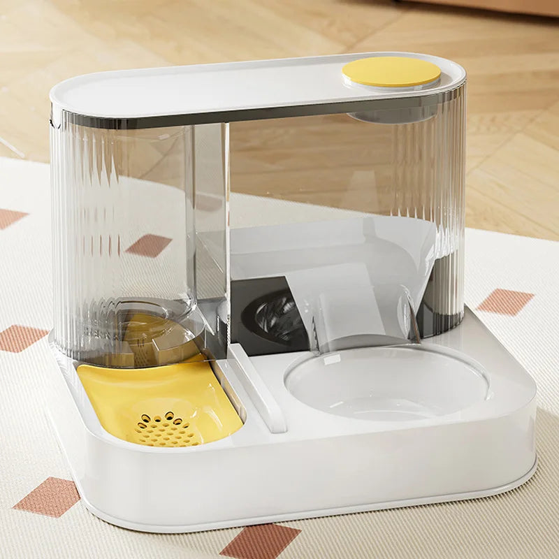 2-in-1 Automatic Cat Feeder & Water Dispenser - Large Capacity Pet Station-My Little Pet