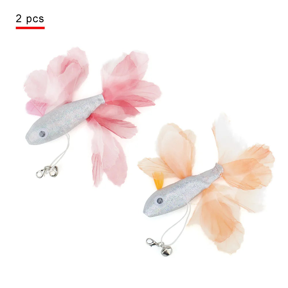 Colorful Fish-Shaped Cat Teaser Toy-My Little Pet
