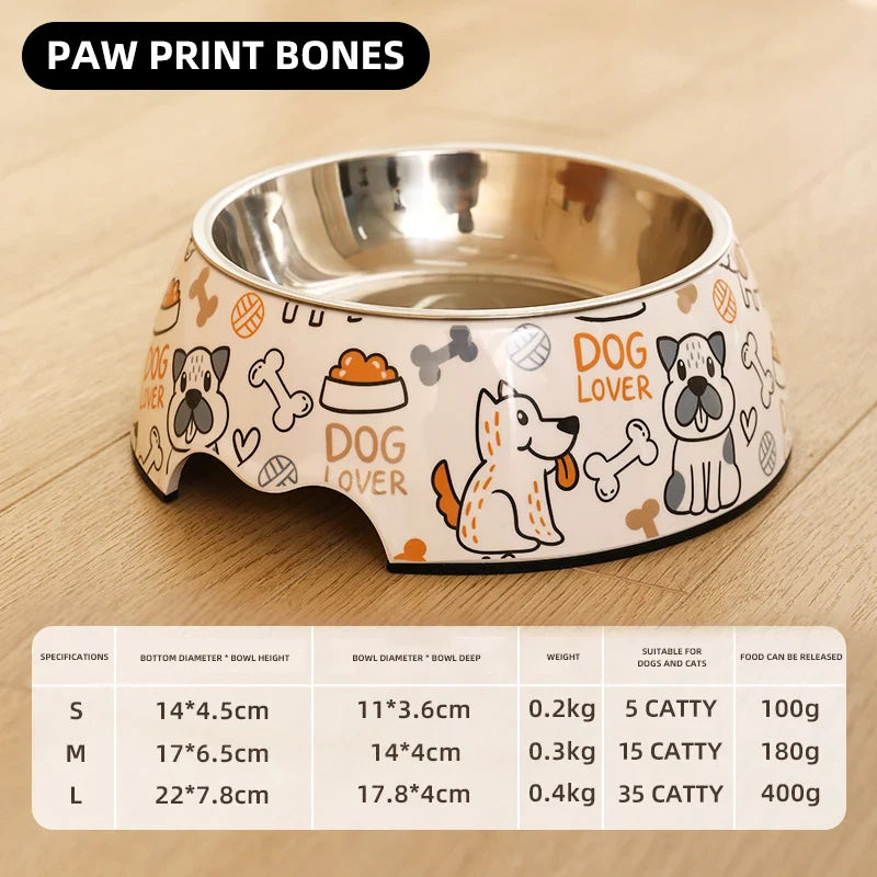 Stainless Steel Pet Bowl for Cats and Dogs-My Little Pet