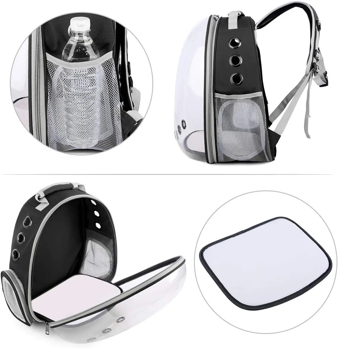 Transparent Cat Pet Carrier Backpack – Travel Capsule for Small Animals-My Little Pet