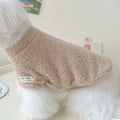 Cozy Winter Sweater for Small to Medium Dogs - Solid Color, Cotton-My Little Pet