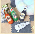 Durable Plush Dog Toy in Beer Bottle Shape - Fun and Safe Teeth Cleaning-My Little Pet