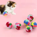 Colorful Plush Ball Cat Toy Set-My Little Pet