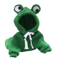 Cute Green Frog Dog Sweater - Hooded Pet Costume for All Seasons-My Little Pet