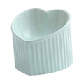 Heart-Shaped Ceramic Elevated Cat Bowl-My Little Pet