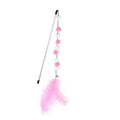 Interactive Cat Teaser Wand with Colorful Pom Poms and Bell-My Little Pet