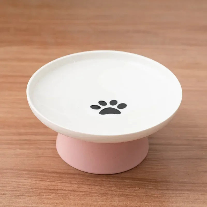 Elevated Ceramic Cat Bowl - Stylish Pet Food and Water Dish-My Little Pet