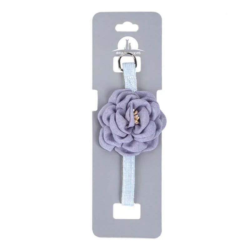 Adjustable Cat Flower Collar with Safety Button-My Little Pet