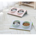 Eco-Friendly Stainless Steel Dual Pet Bowls for Small to Medium Dogs and Cats-My Little Pet