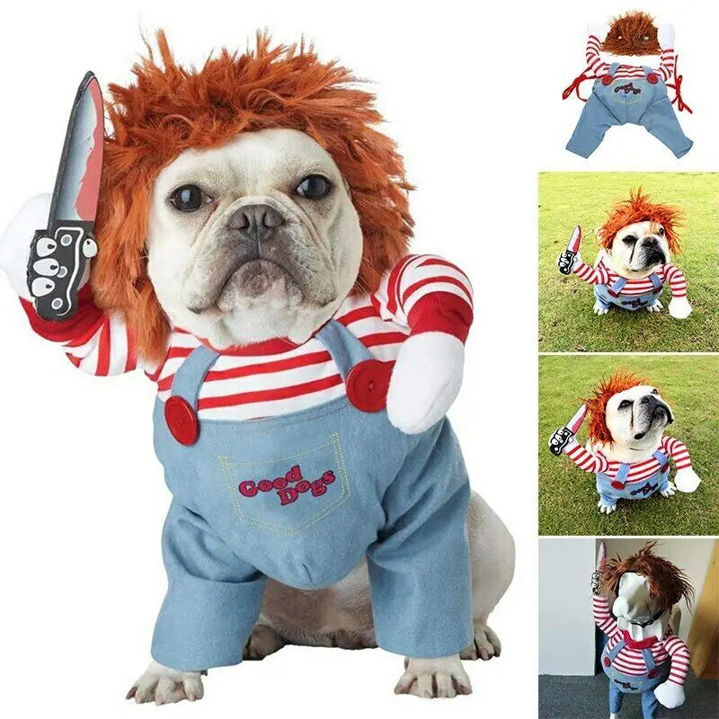 Chucky-Inspired Funny Pet Costume for Cats and Dogs-My Little Pet
