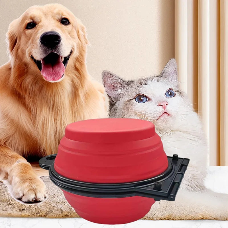 Portable Foldable Dual Bowl for Pets-My Little Pet