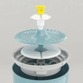 2.4L Cat Water Fountain with Activated Carbon Filters & LED Light-My Little Pet