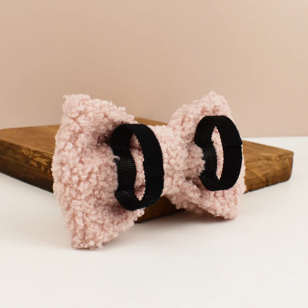 Handmade Teddy Fabric Dog Collar - Personalized Engraving Available-My Little Pet