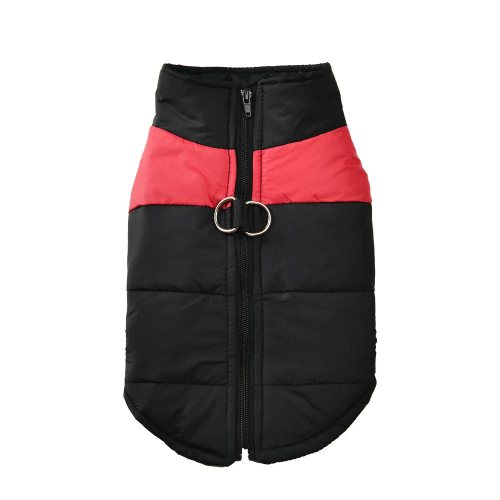 Autumn-Winter Waterproof Dog Jacket with D-Ring-My Little Pet