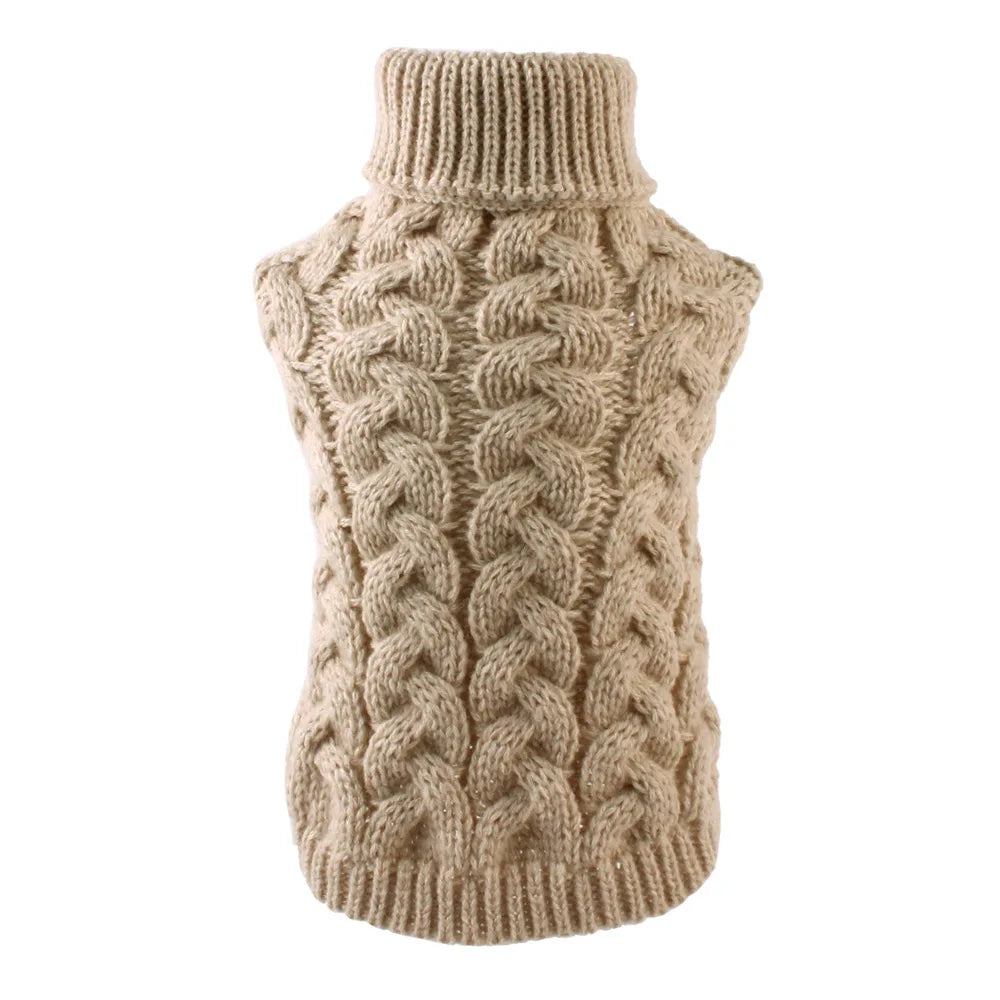 Classic Winter Sweater for Small Dogs - Warm Knit Pullover for Chihuahua, Yorkshire, Schnauzer-My Little Pet