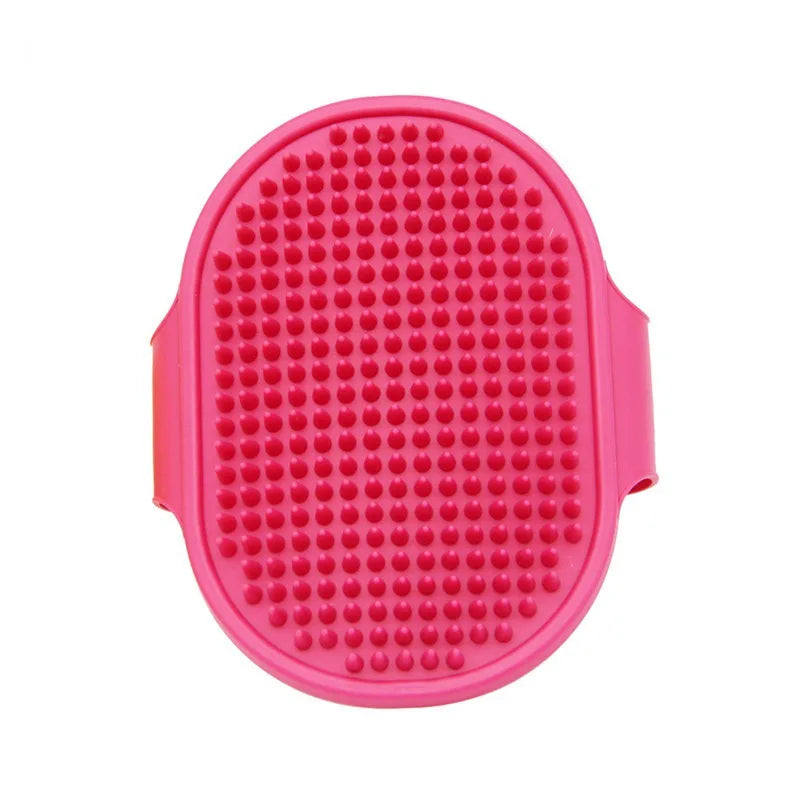 Soft Rubber Pet Grooming Brush with Adjustable Strap-My Little Pet