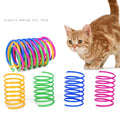 Colorful Plastic Spiral Spring Cat Toys - Interactive Bouncing Pet Play Accessories-My Little Pet