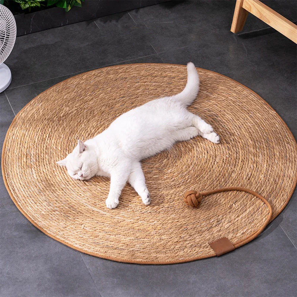 Cat Scratcher Mat – Rattan Furniture Protector & Cat Nail Sharpener-My Little Pet