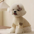 Cute Love Bear Hoodie for Pets - Warm Polyester Clothing for Dogs and Cats-My Little Pet