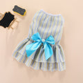 Chic Striped Butterfly Summer Dress for Pets-My Little Pet