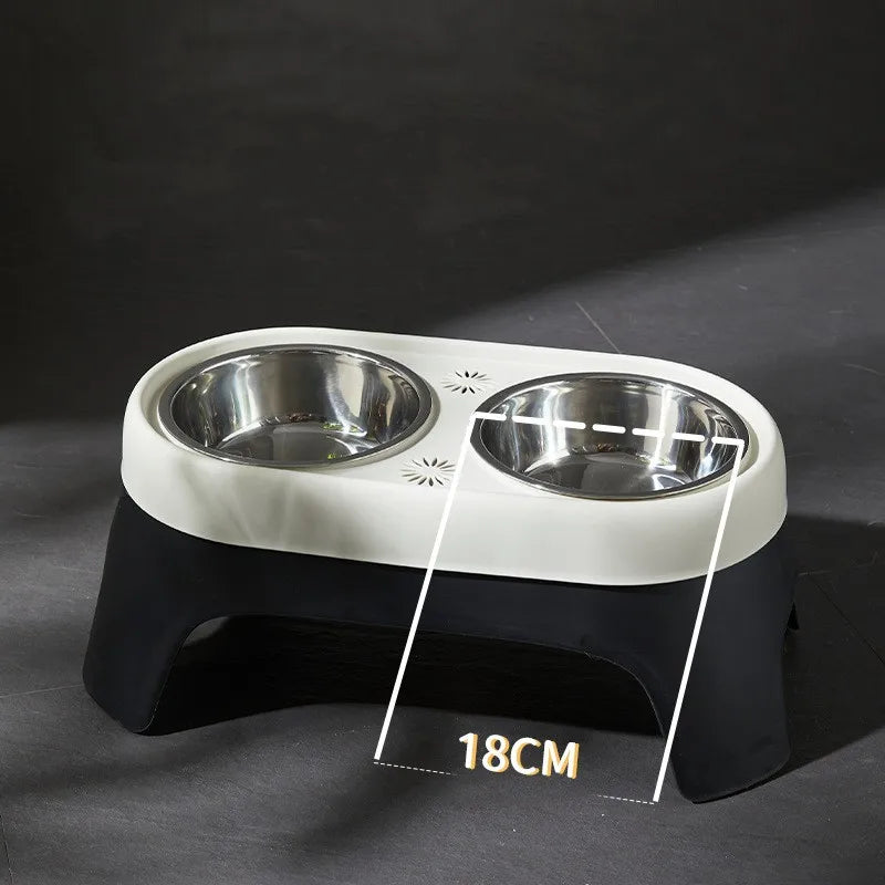 Elevated Stainless Steel Dog and Cat Feeder-My Little Pet