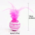 EVA Cat Toy Ball – Interactive Feather Ball for Cats-My Little Pet