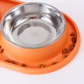 Anti-Choking Pet Feeding Bowl with Dual Stainless Steel & Silicone Design-My Little Pet