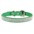 Elegant Rhinestone Leather Pet Collar-My Little Pet