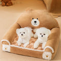 Cozy Winter Pet Bed for Small Dogs and Cats-My Little Pet
