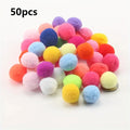 Colorful Cat Pom Pom Balls - Pack of 50/100-My Little Pet