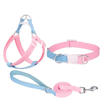 Adjustable Dog Harness and Leash Set for All Breeds-My Little Pet
