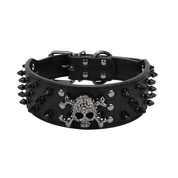 Adjustable Spiked Dog Collar for Small to Medium Dogs - Anti-Bite, Studded Design-My Little Pet
