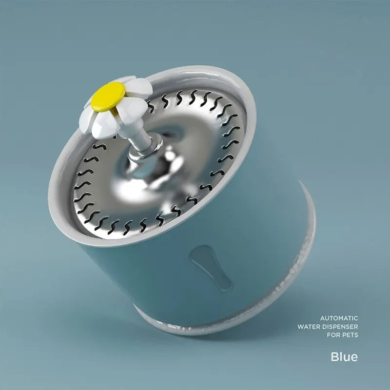 2.4L Cat Water Fountain with Activated Carbon Filters & LED Light-My Little Pet